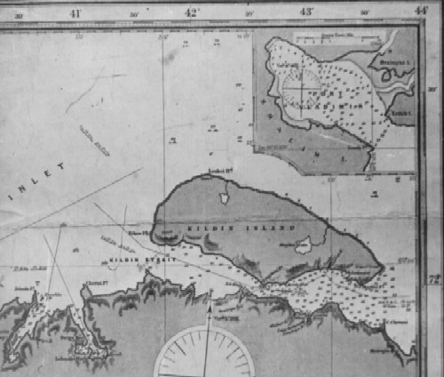 Карта Шевелкина, остров Кильдин